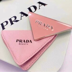 Prada Pink and Black Beauty Pouch